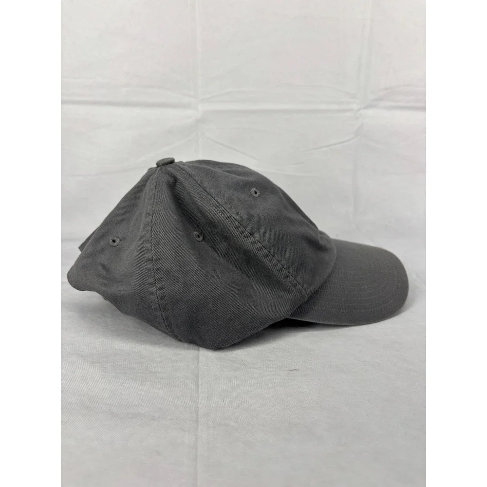 Nike Baseball Cap Mens Charcoal Gray Cotton Swoosh Logo Adjustable Strapback OS